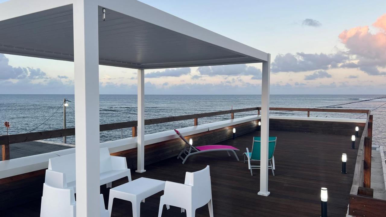 Villa Phare Caraibes Guadeloupe - Rooftop Jacuzzi & Ocean View Le Moule Exterior foto